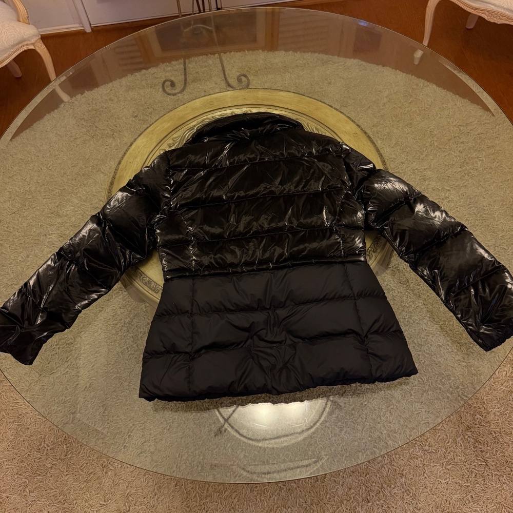 Athleta X Allyson Felix Womens Black Down LEGEND DOWNTOWN METALLIC JACKET Medium - Picture 8 of 15